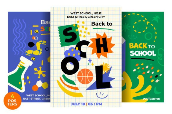 4 Posters Back to School: A Creative Resource for Educators and Businesses