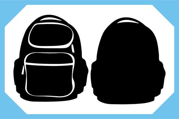 Back to School Black Silhouette 1: A Versatile Design for Educational Needs