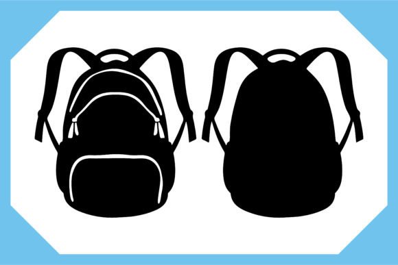 Back to School Black Silhouette 2