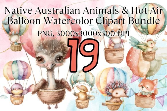 Cute Baby Australian Animals Watercolor