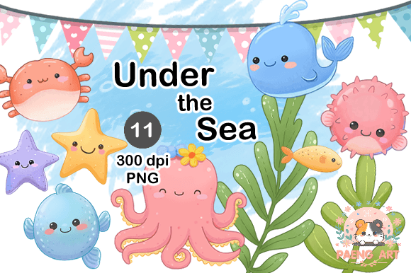 Cute Under the Sea PNG Cliparts: A Creative Resource for Everyone