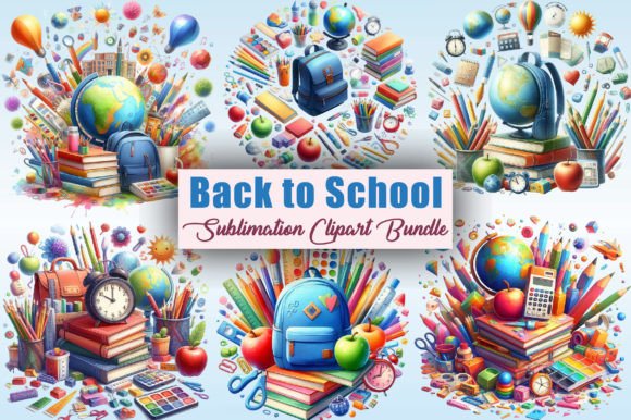 Enhancing Creative Projects with Back to School PNG Clipart Bundle