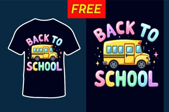 Free Back to School T-shirt Design