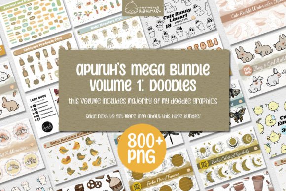 Mega Bundle Volume 1 Doodle PNG: A Creative Resource for Every Need