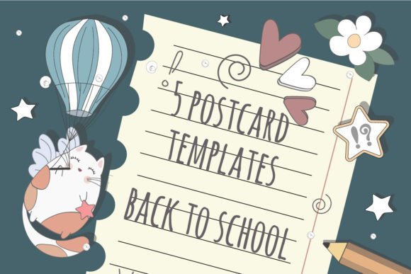 Postcard Templates Frame Back to School: A Creative Design Resource for Everyone