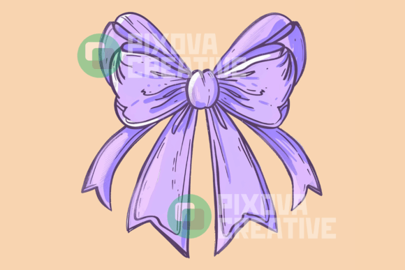 Purple Coquette Bow: A Versatile Design for Creative Projects
