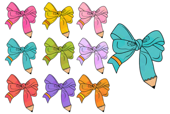 Teacher Pencil Bow Png Clipart: A Versatile Design for Creative Projects