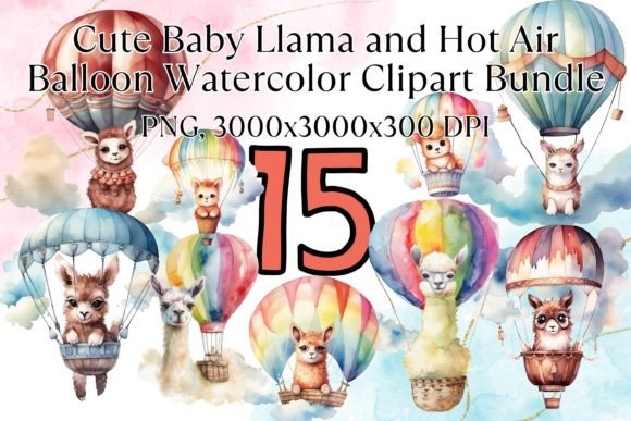Valentine Baby Llama Watercolor Clipart: A Creative Trend for Modern Designers